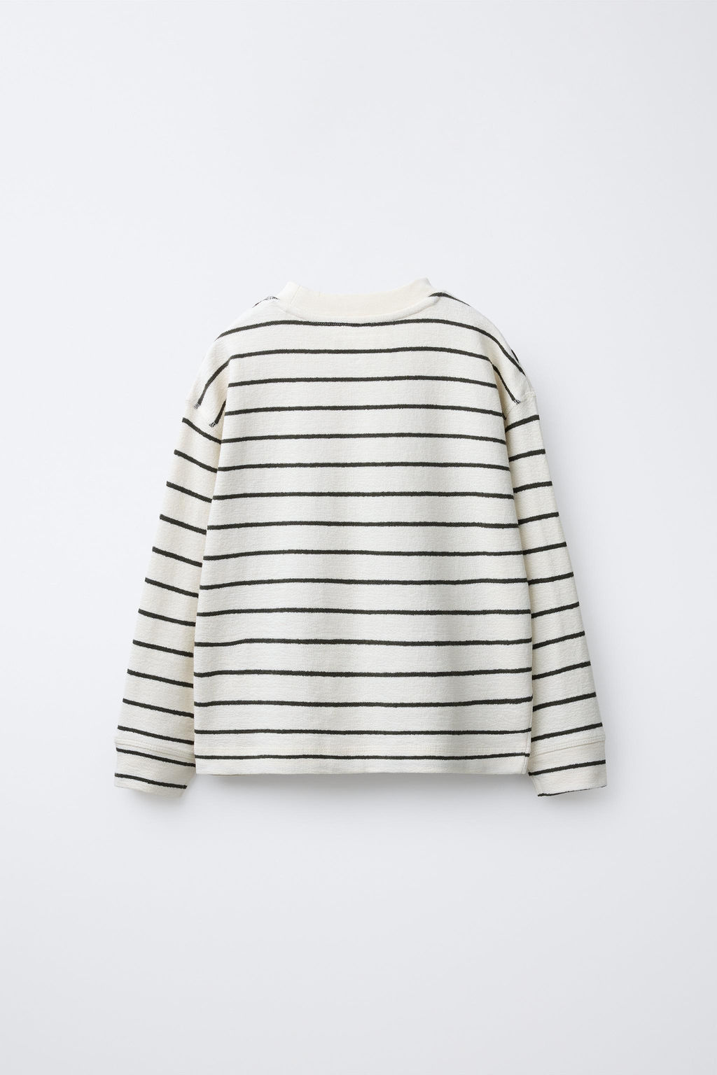 STRIPED T-SHIRT WITH LABEL - Zara фото 2