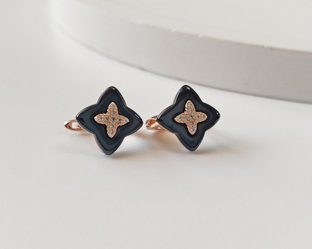 Серьги с керамикой