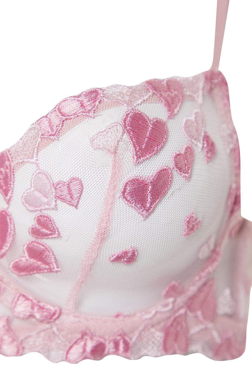 TRENDYOLMILLA Pembe Nak?sl? Dantelli Ip Ask?l? Kaps?z Orme Ic Camas?r? Tak?m? THMAW24CC00015 фото 7