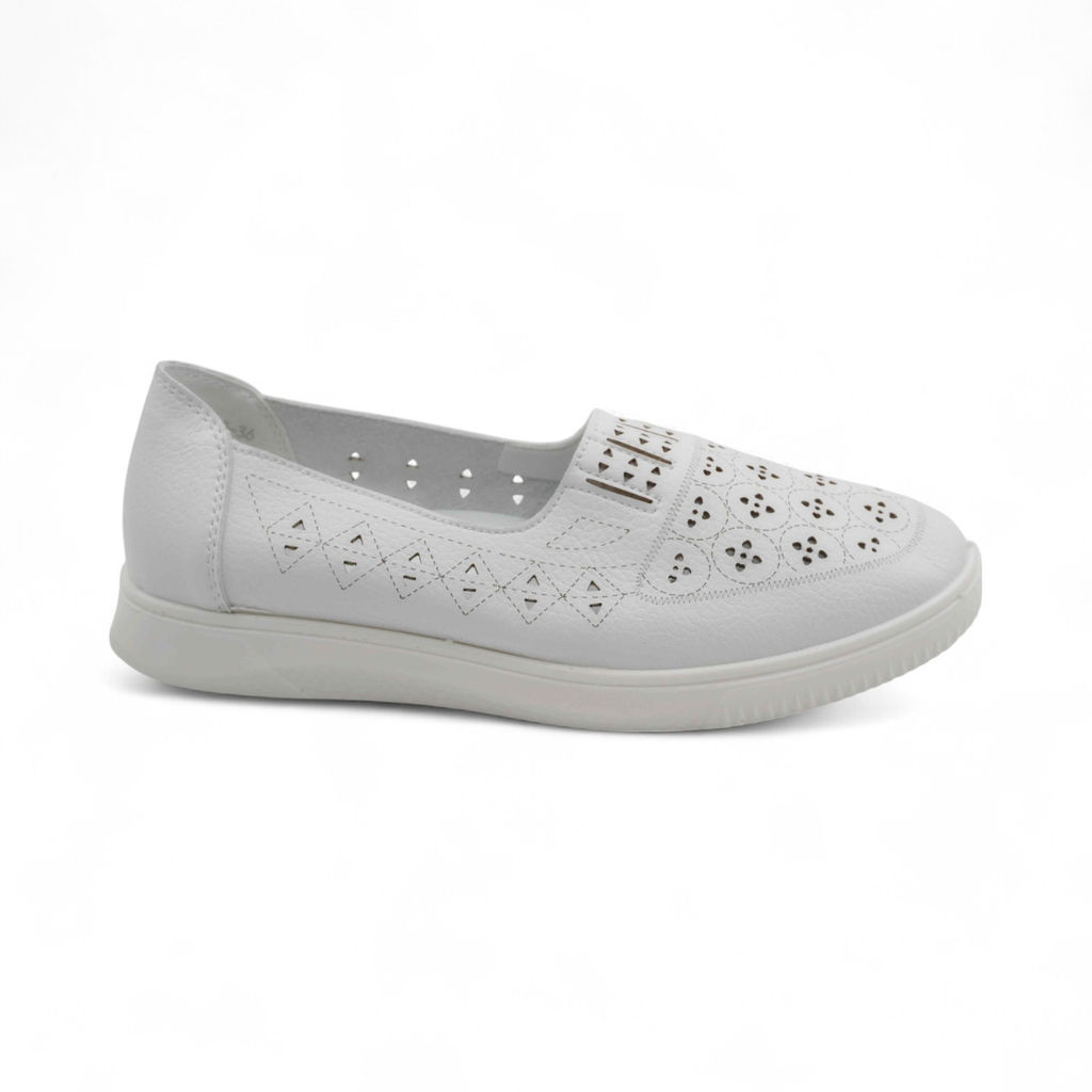 Женские летние туфли 2563-39 белые - Sport фото 2