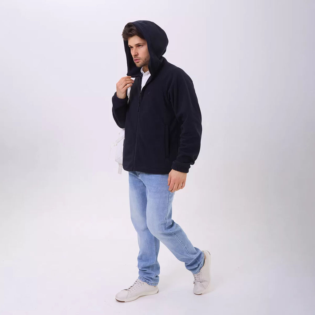 RODOS Толстовка на молнии мужская флис М-322 Черный  фото 15