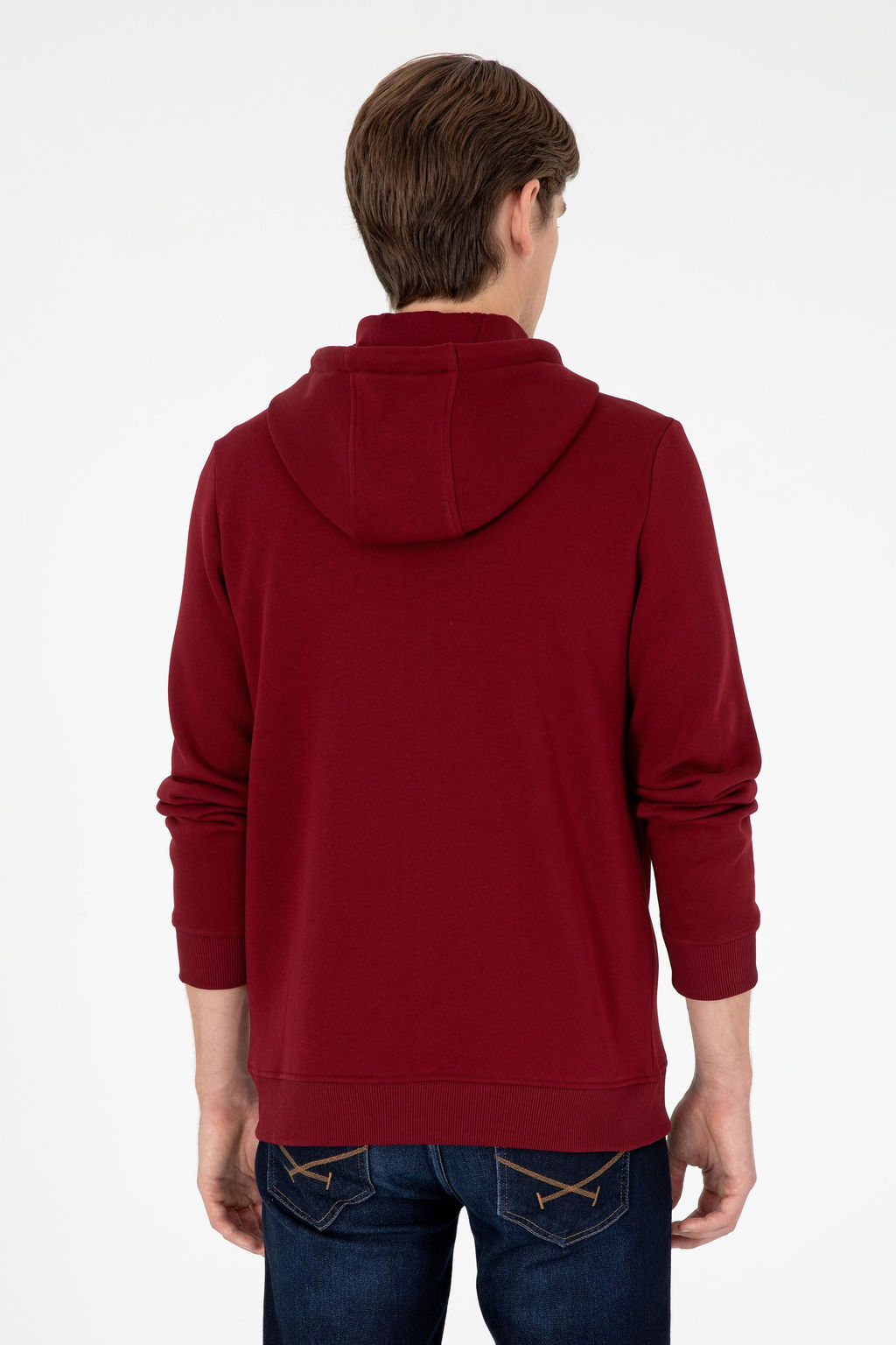 Мужской бордово-красный свитшот Неожиданная скидка в корзине - U.s. polo assn фото 5