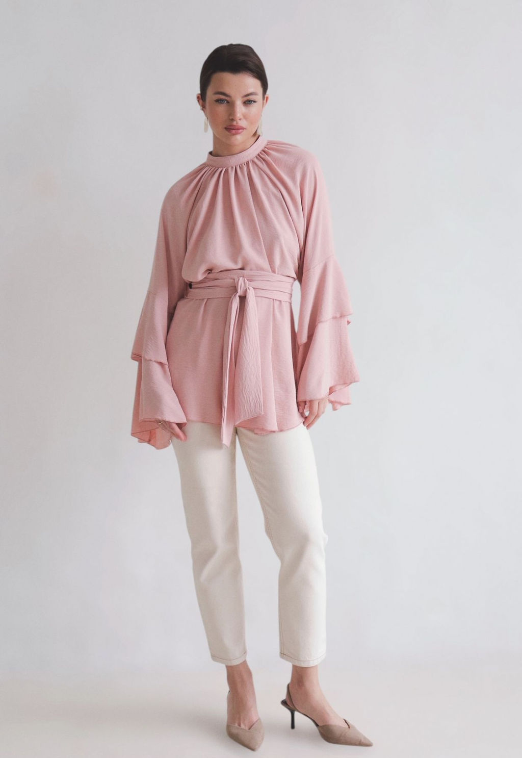 Martichelli Блуза пудровая  фото 10