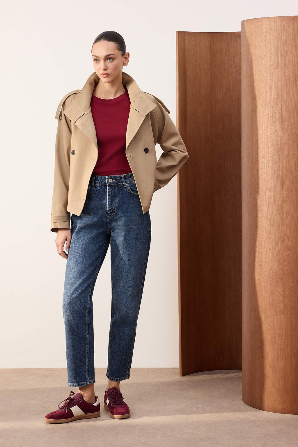 Mavi Yuksek Bel Az Esnek Bilek Boy Mom Jeans TWOSS26JE00109 - Trendyolmilla фото 3