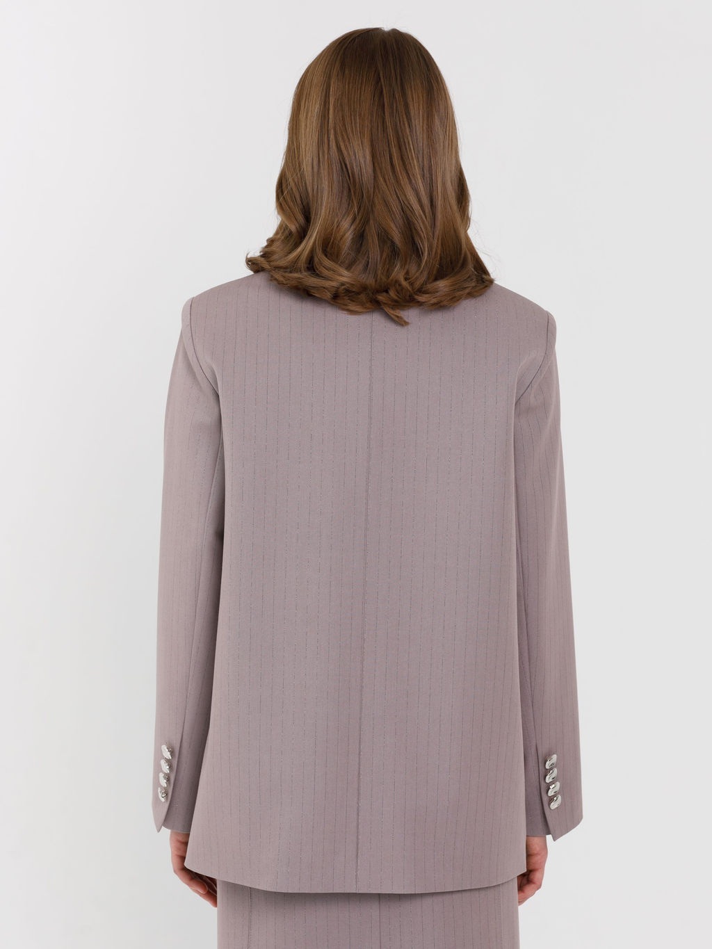 Жакет оверсайз в полоску