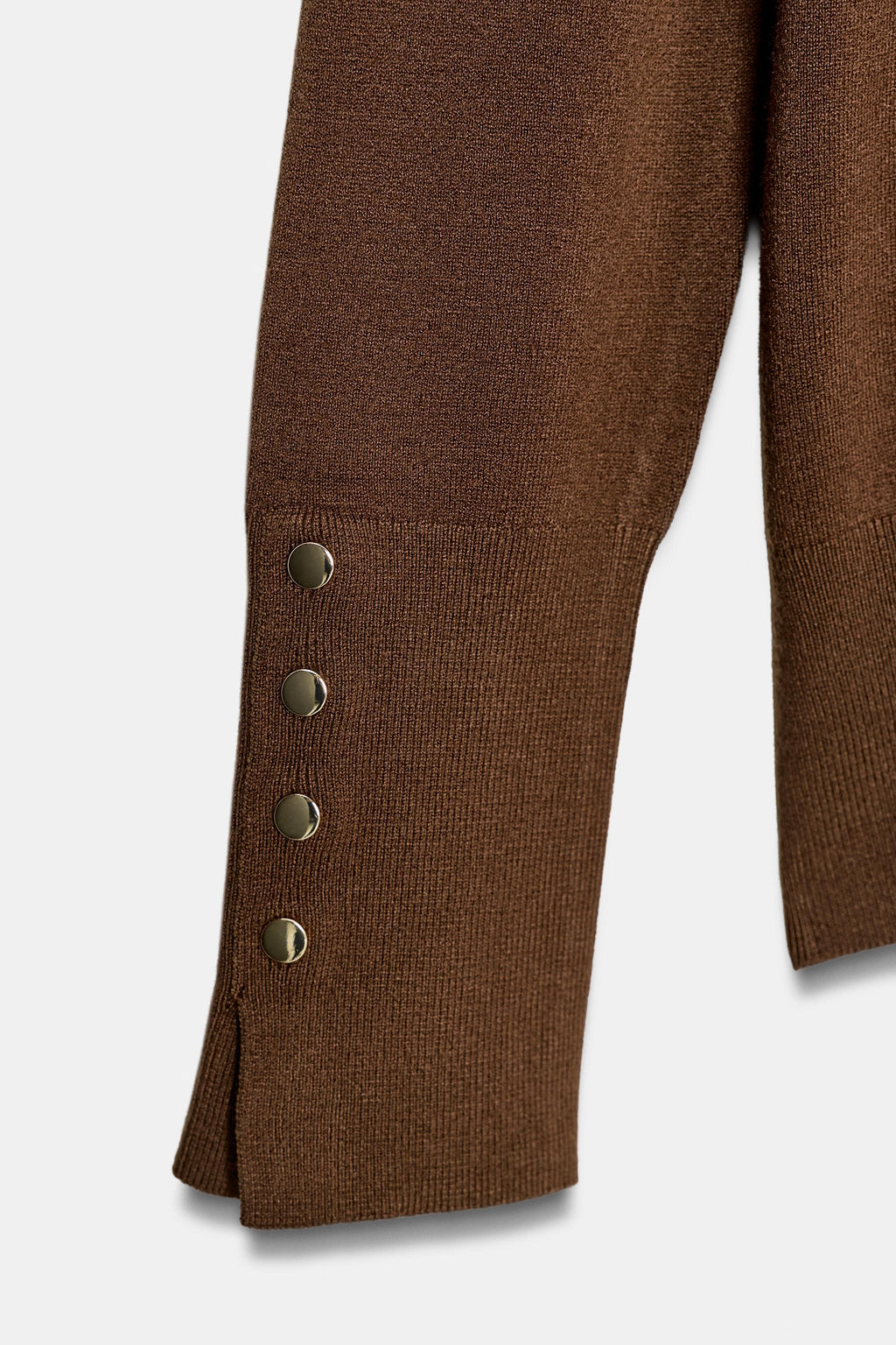 JERSEY B?SICO PUNTO LISO / Chocolate - Zara фото 9