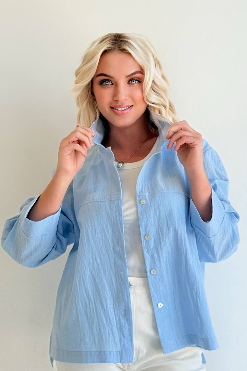 Блузка 4407/01/Голубой