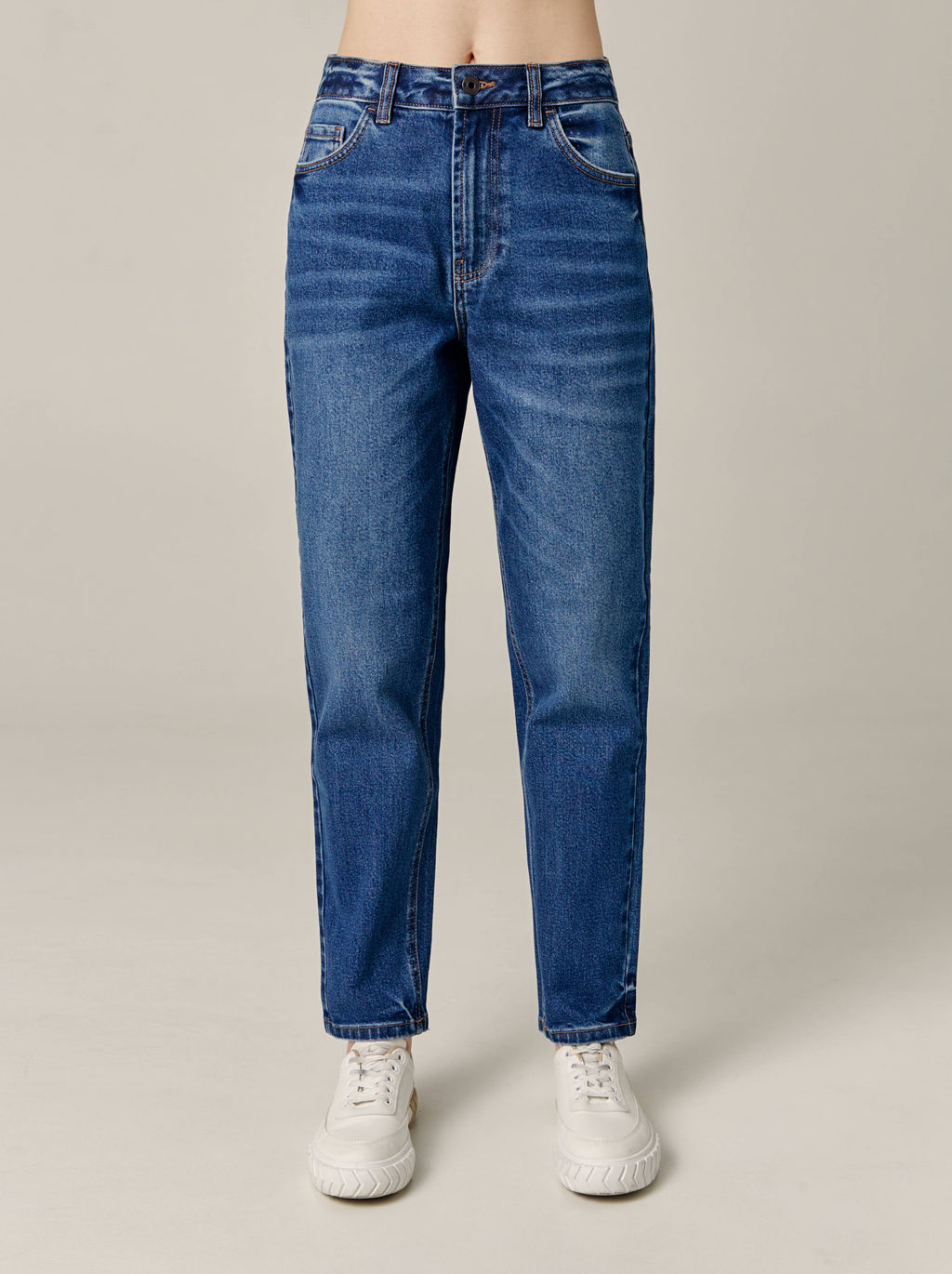 CONTE CON-705 Джинсы mom с эффектами потертости blue - Conte elegant фото 4
