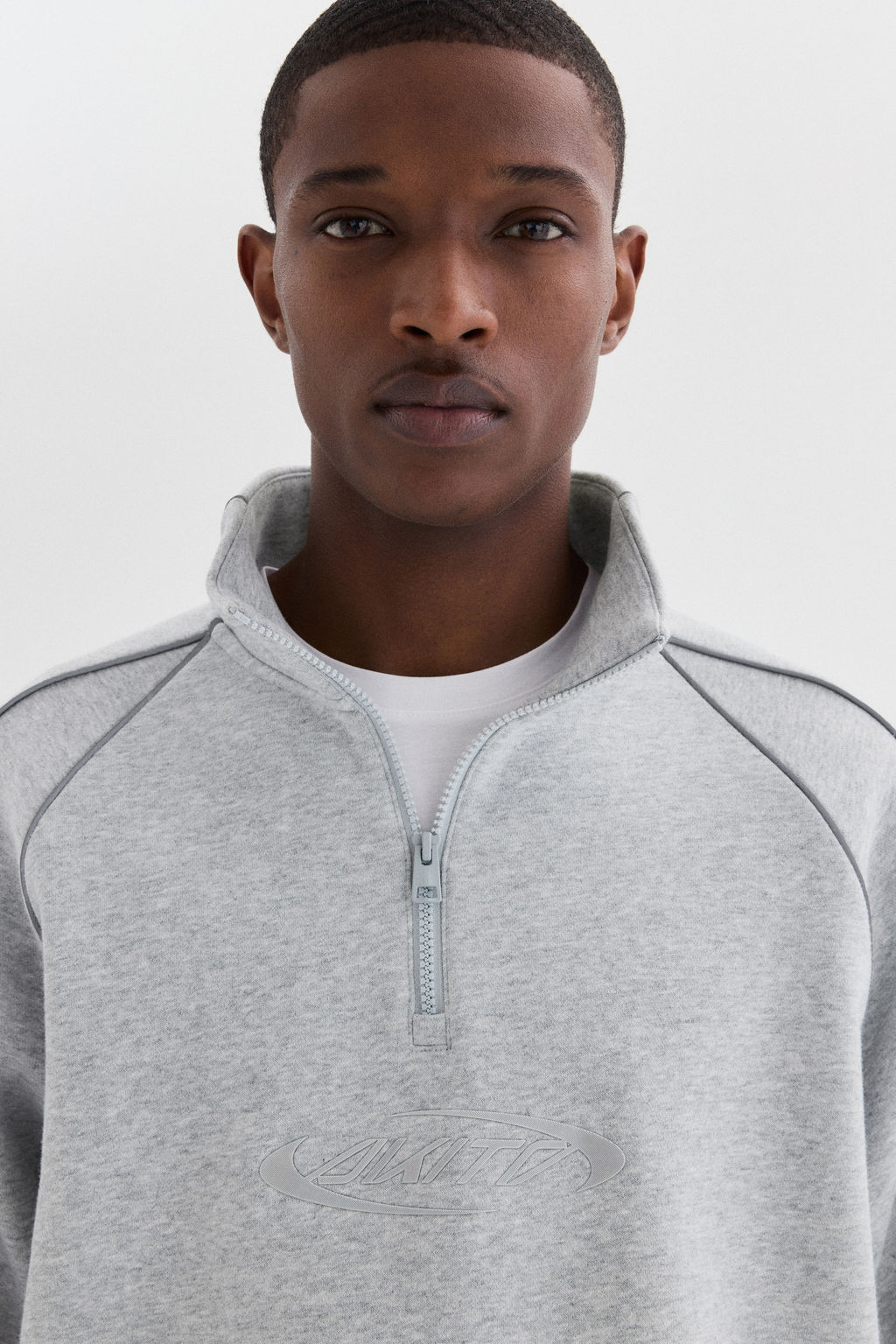 Sudadera con media cremallera Loose Fit - H&m фото 4