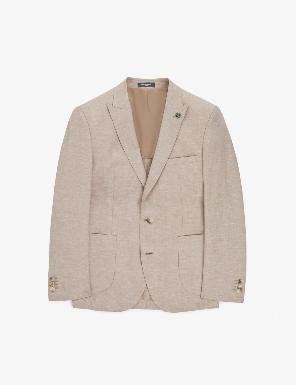 A__k Kahverengi Extra Slim Fit Keten Kar___ml_ Tak_m Elbise