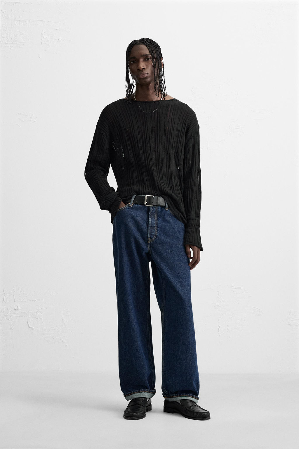 DECONSTRUCTED TEXTURED SWEATER