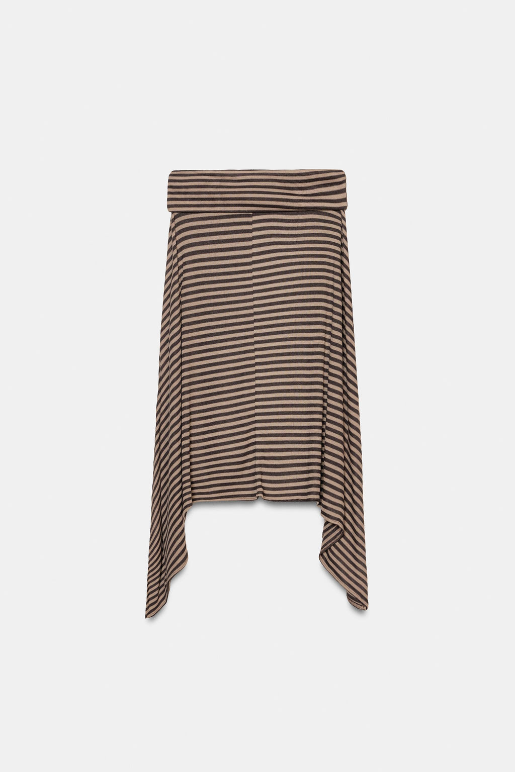 ASYMMETRIC STRIPED SKIRT - Zara фото 8