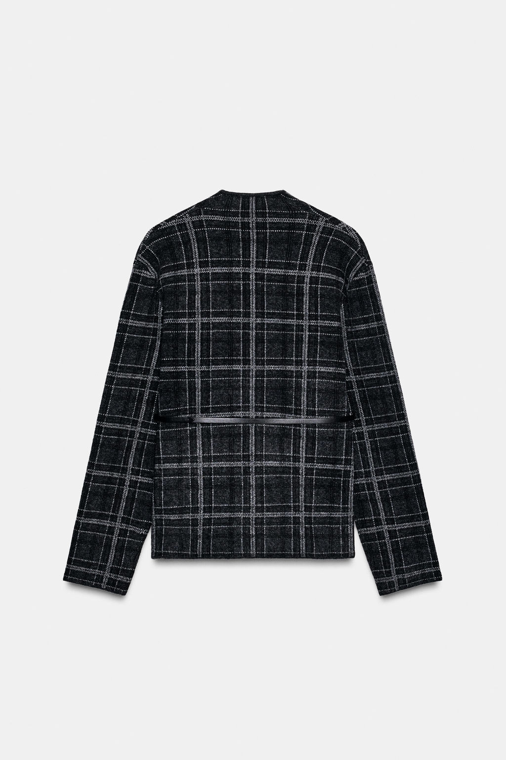 CHECK KNIT CARDIGAN WITH BELT - Zara фото 6