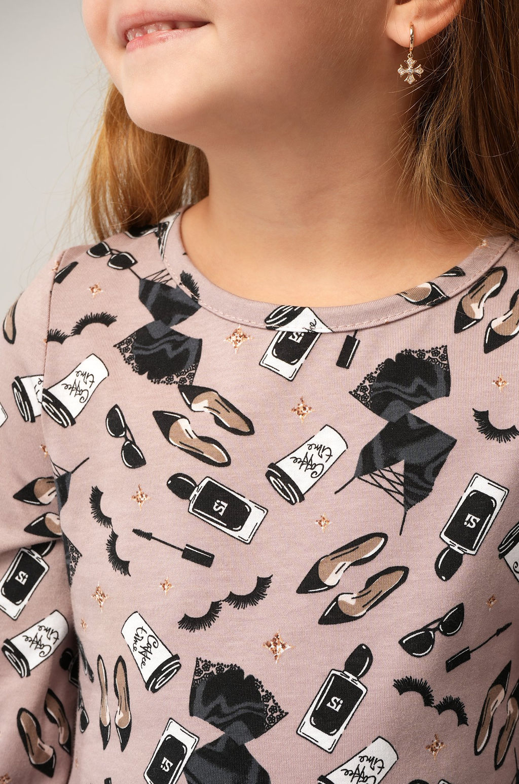 Хлопковое платье для девочки Happyfox