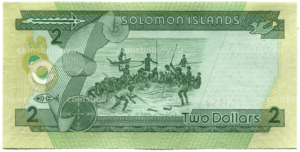 Банкнота 2 доллара 2011 года Соломоновы Острова
