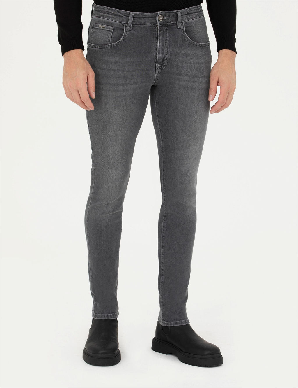 Gri Slim Fit Jean Pantolon - Pierre cardin фото 2