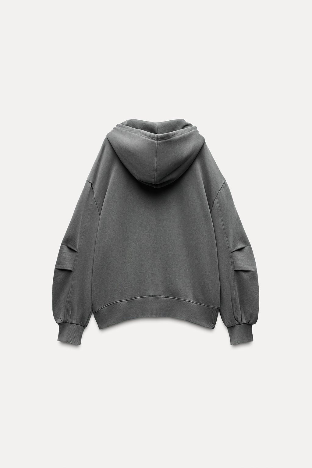 OVERSIZE ZIP-UP HOODIE - Zara фото 8