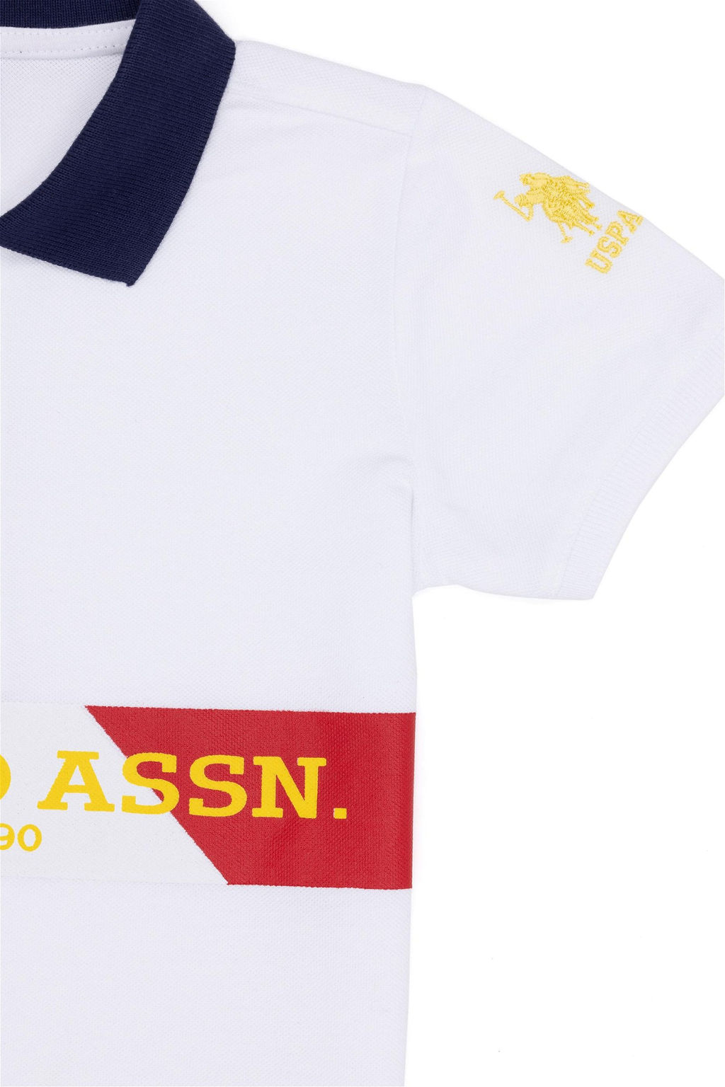 Белая футболка с воротником-поло для мальчика Неожиданная скидка в корзине - U.s. polo assn фото 6