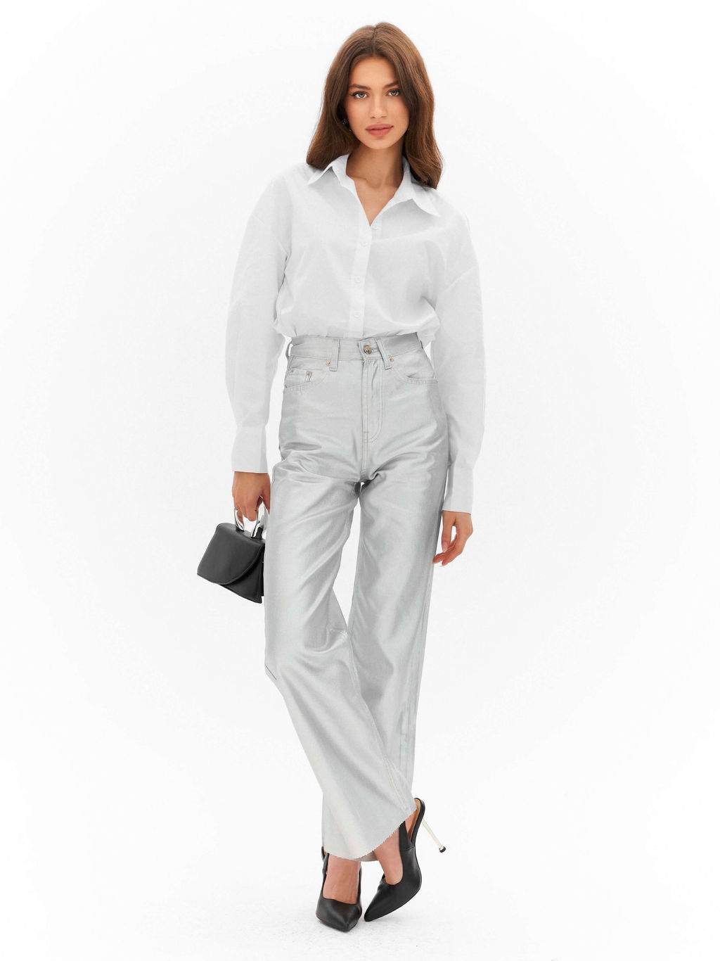 Рубашка Клео (белый) - Nadi bordo фото 3