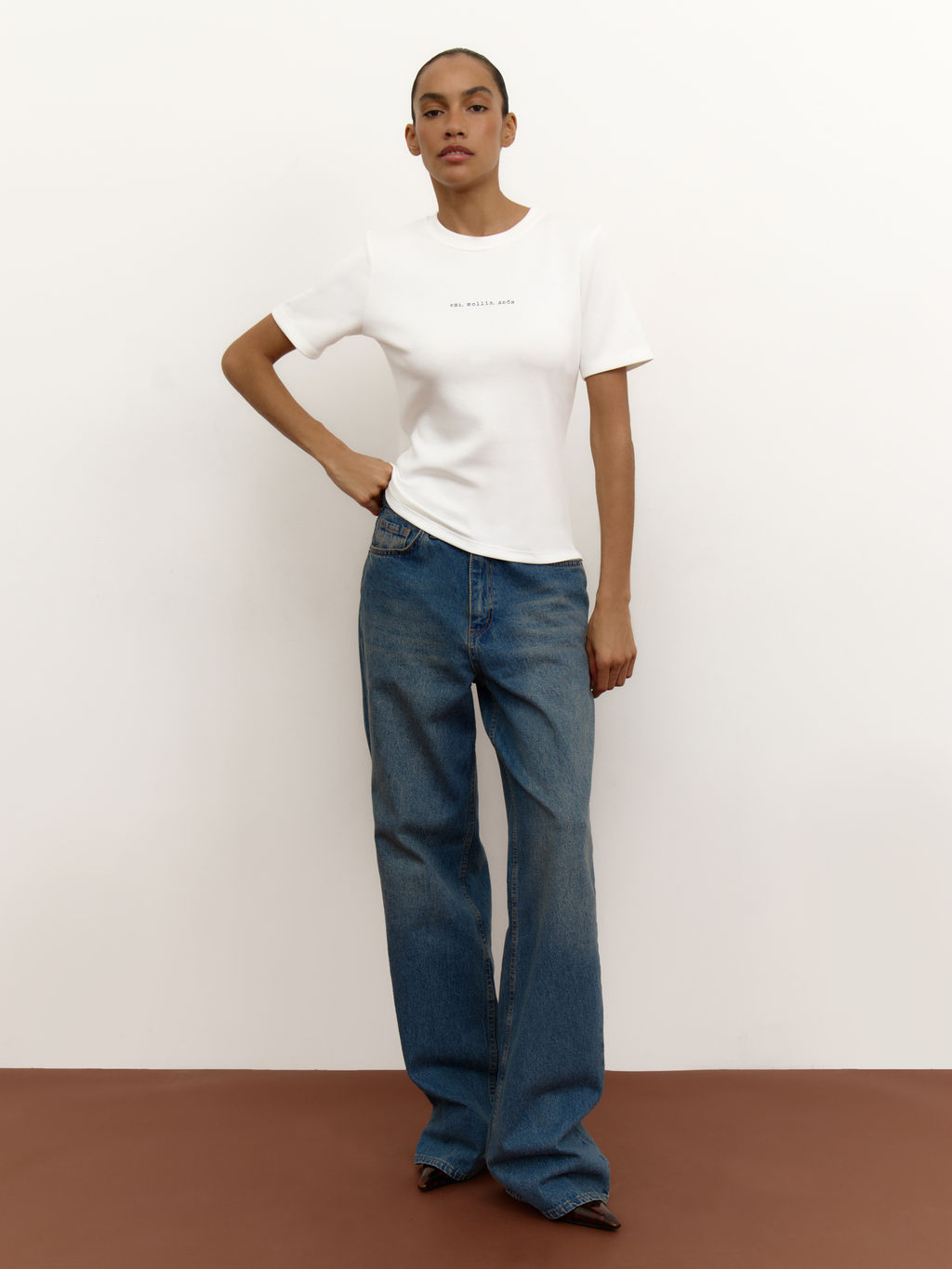 Футболка с принтом ешь, mollis, люби  фото 2