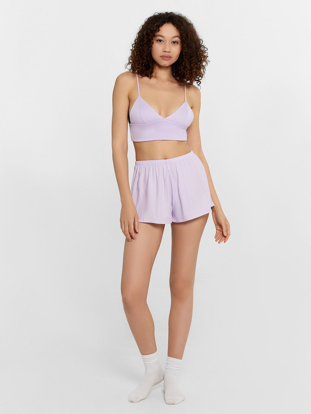Комплект женский домашний лиловый: топ и шорты - Mark formelle фото 2