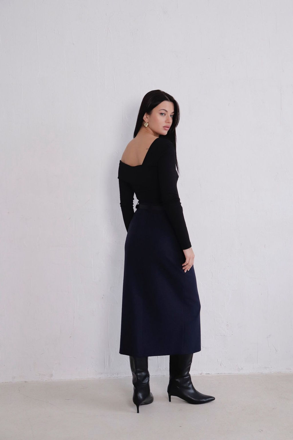 Юбка миди-макси с разрезом спереди - Martichelli фото 140