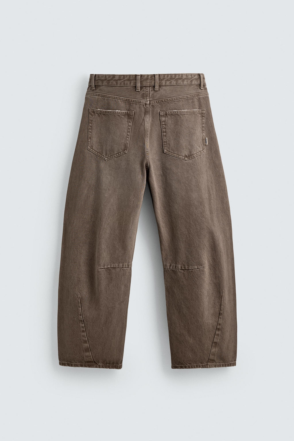 PANTAL?N BARREL FIT / Marr?n - Zara фото 9