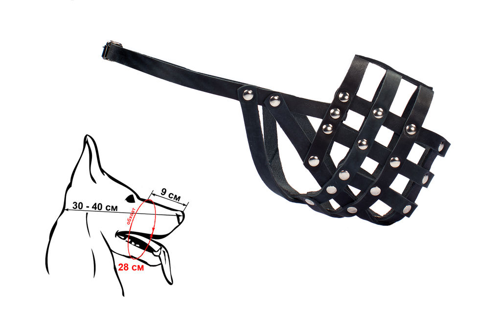 Намордник кожаный, коричневый N 3: щенок овчарки (я050103кор) 99ред99 я050103кор я050103кор