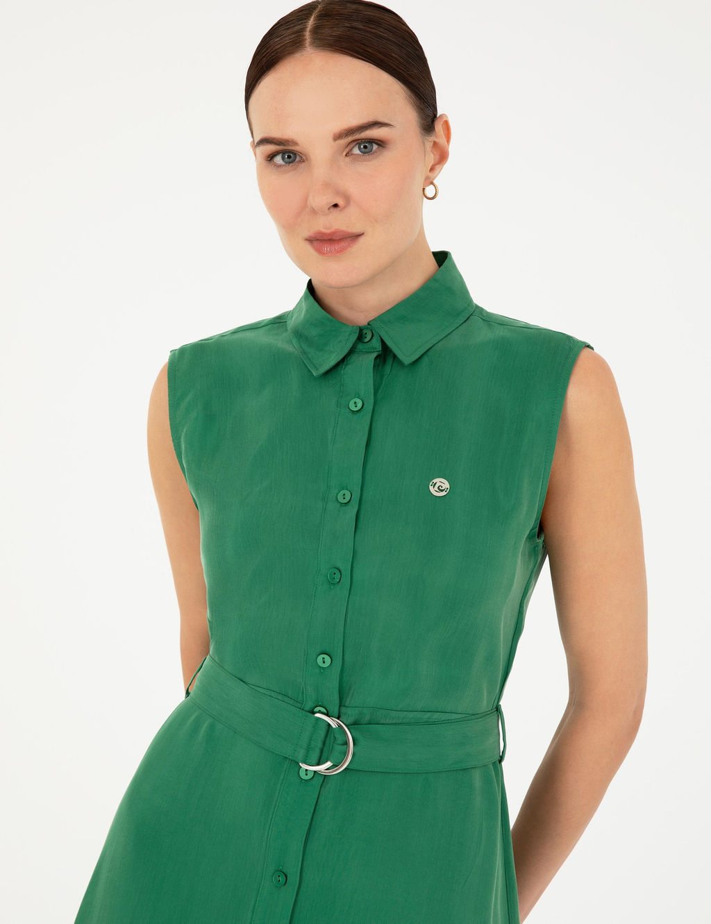 Ye_il Kolsuz Regular Fit G_mlek Elbise - Pierre cardin фото 2