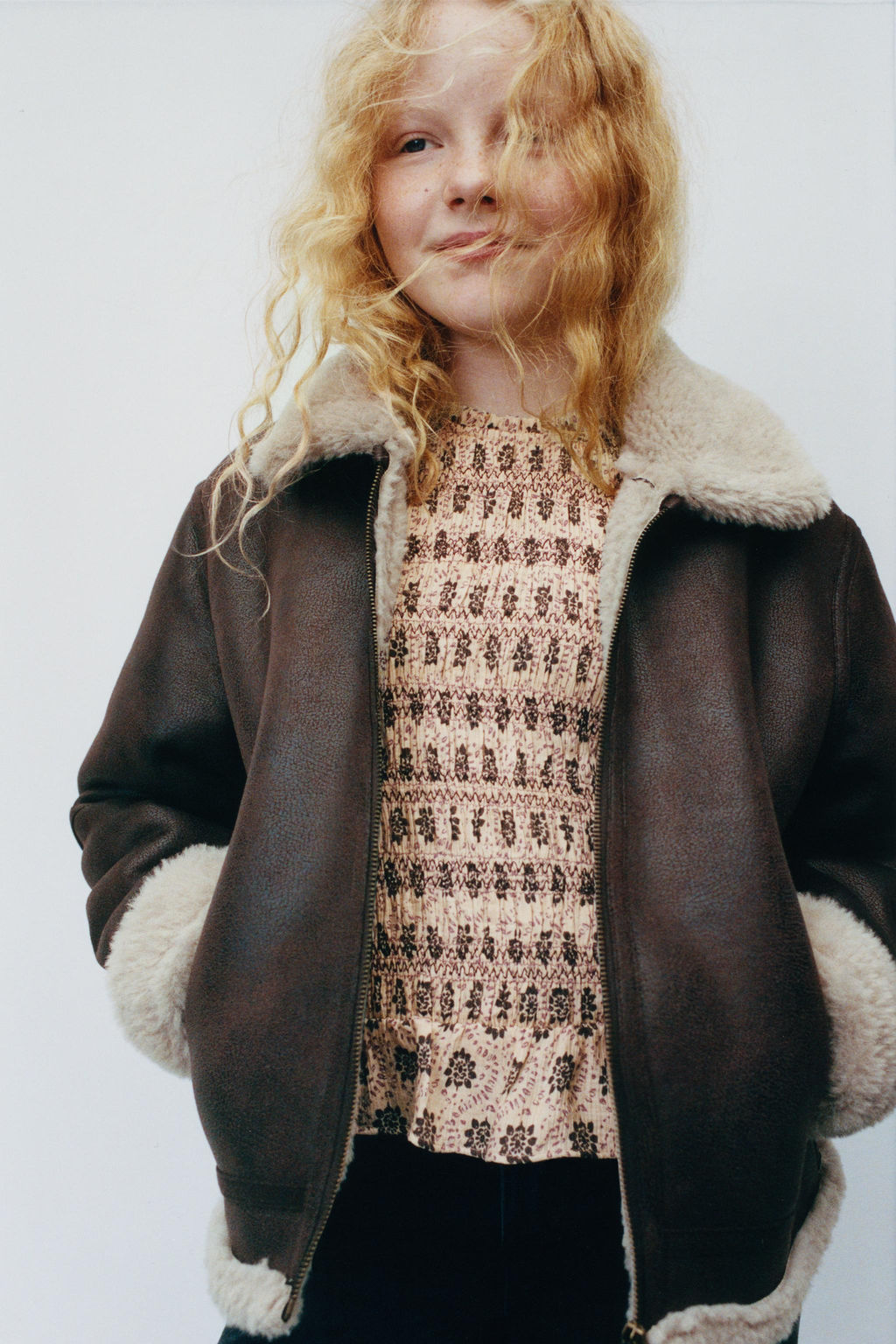 PRINTED ELASTICATED TOP - Zara фото 5