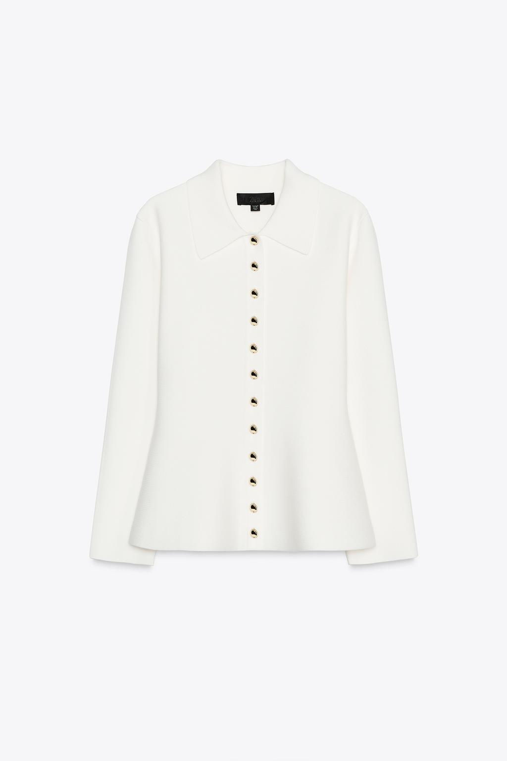 PLAIN PEPLUM CARDIGAN - Zara фото 2