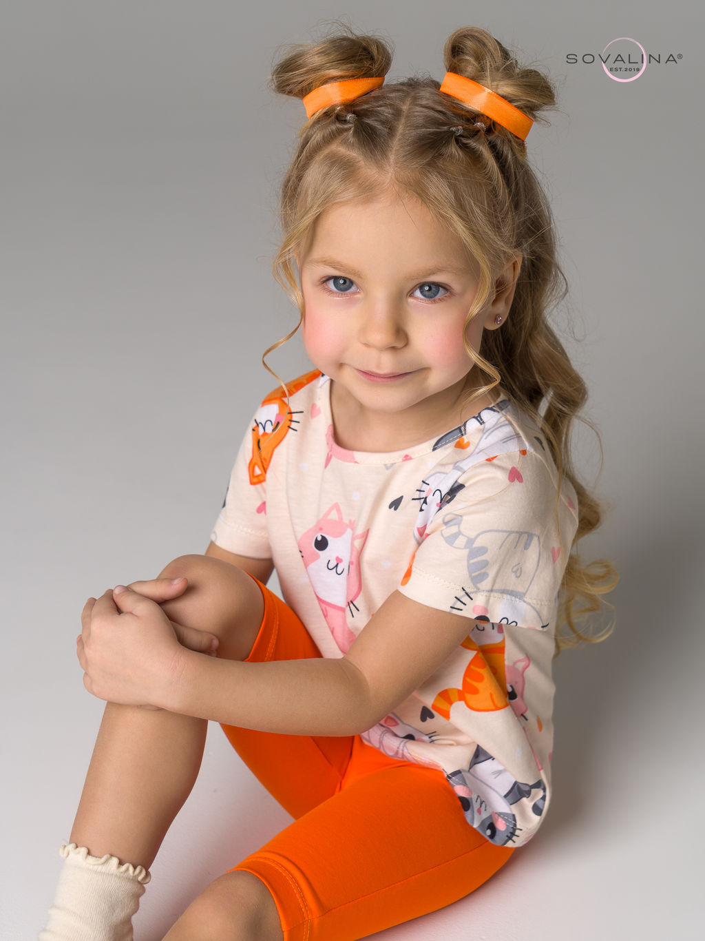 Костюм Актив солнечные котики-оранжевый - Sovalina фото 9