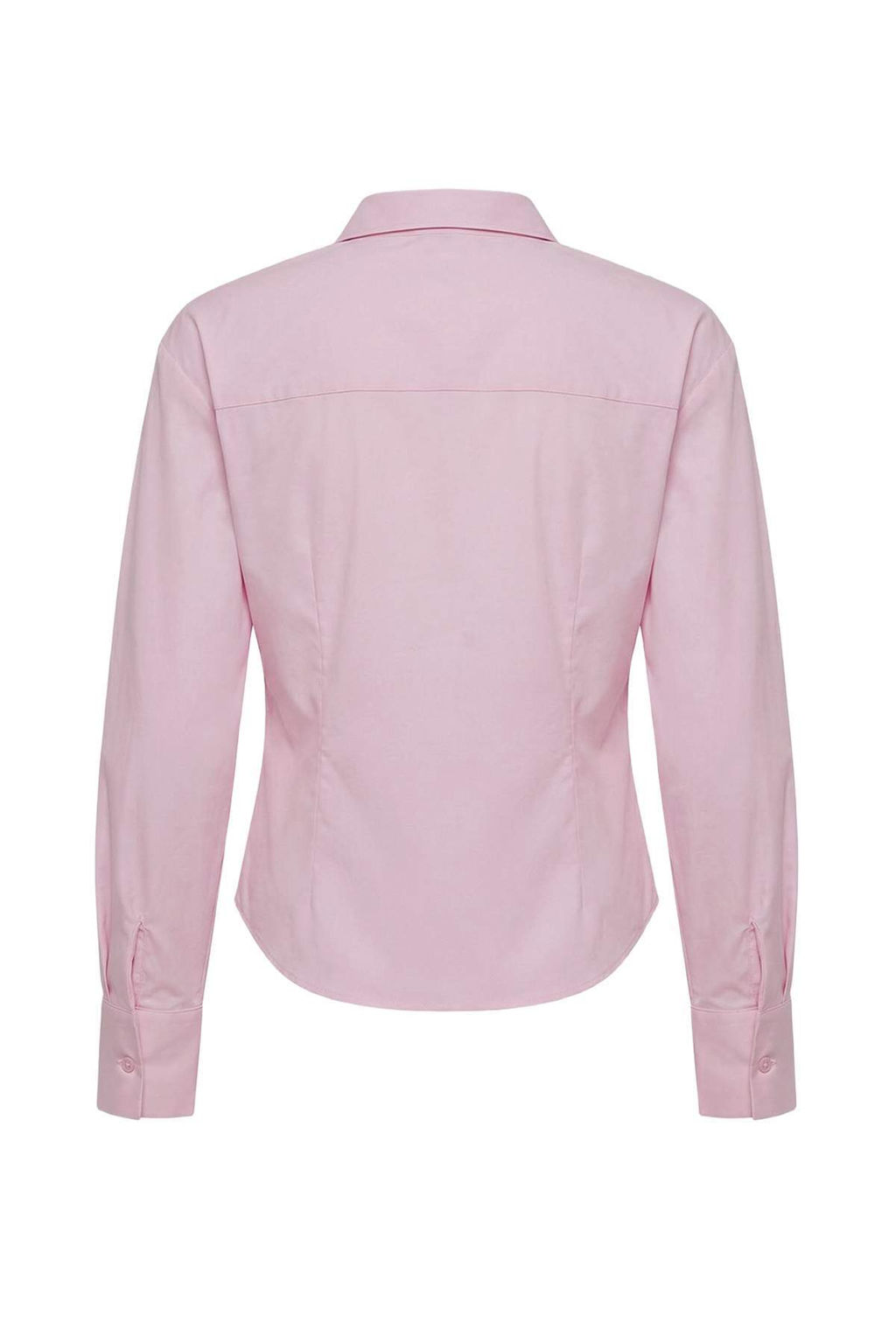 Trendyolmilla Wardrobe Essentials  Pembe Cep Detayl? Vucuda Oturan Dokuma Gomlek | TWOSS26GO00019