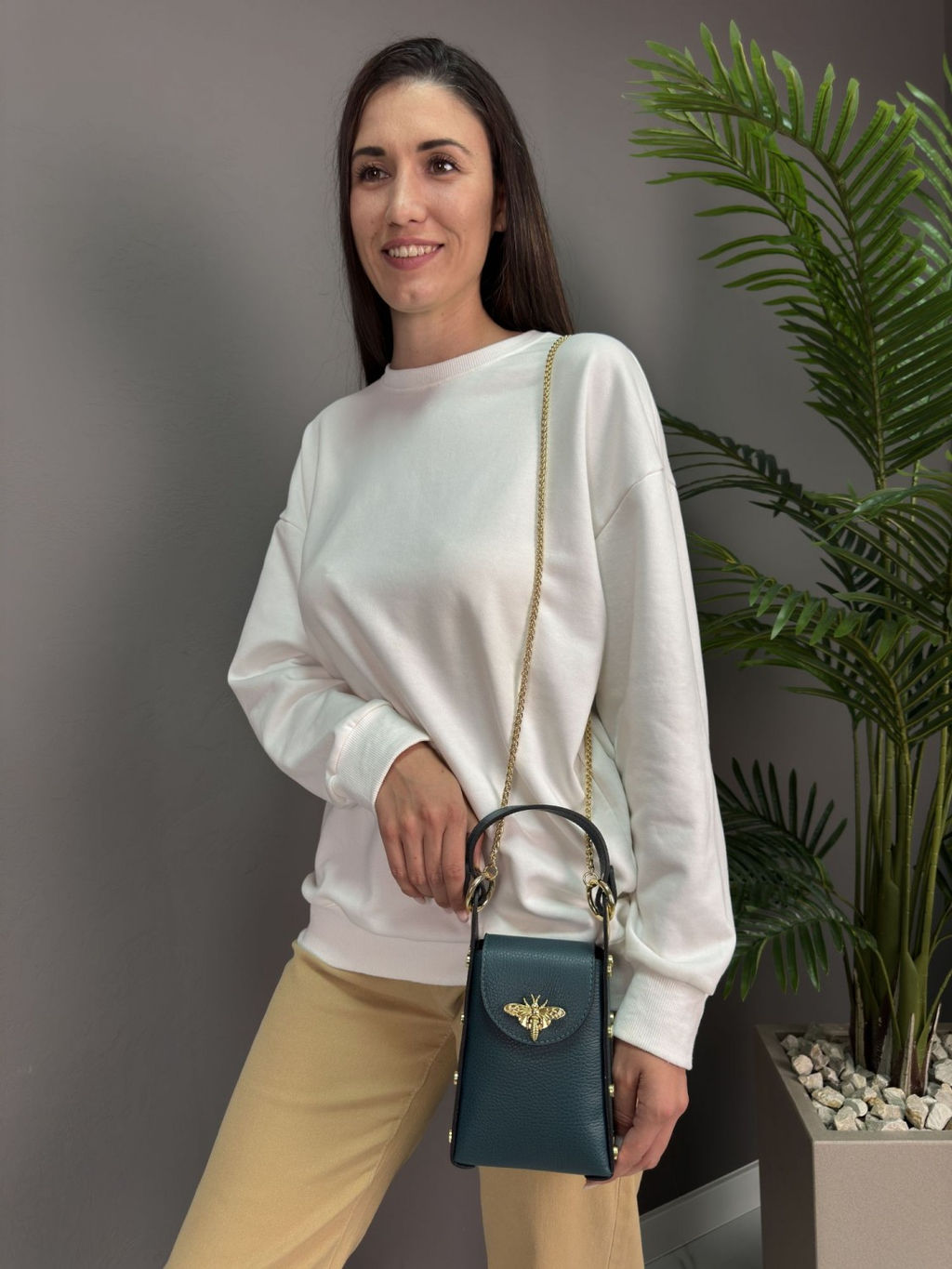 Сумка женская из телячьей кожи