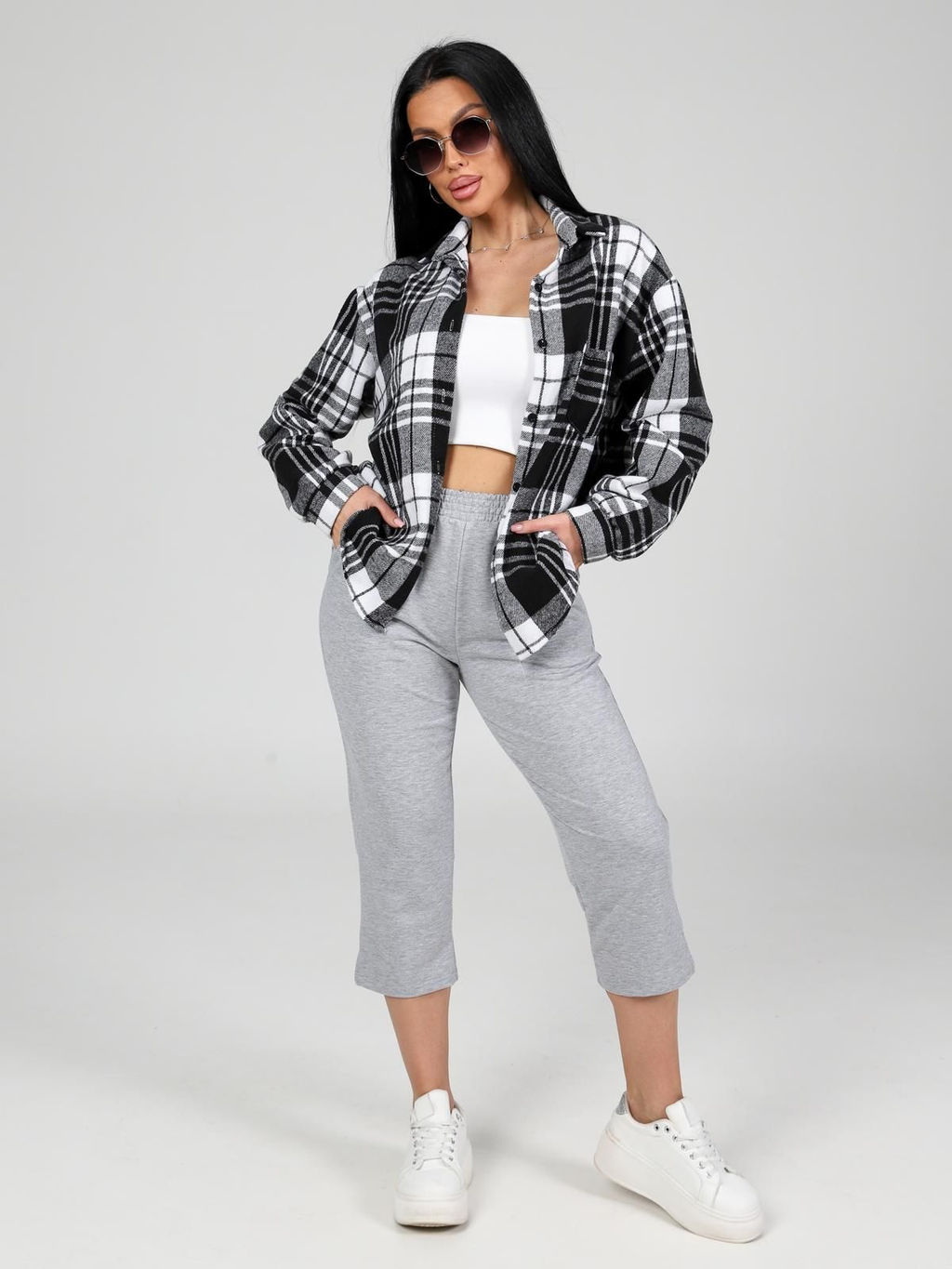 IV-CAPRIZ Финикс - бриджи из футера с лайкрой  фото 34