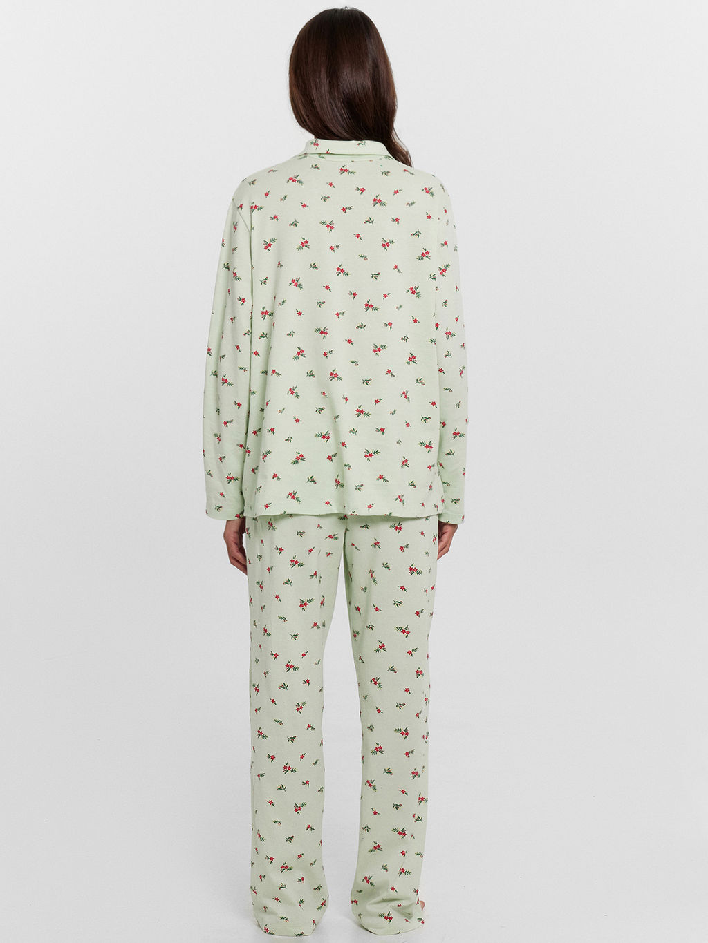 Пижама женская с принтом веточки на морской пене 592462 - Mark formelle фото 2