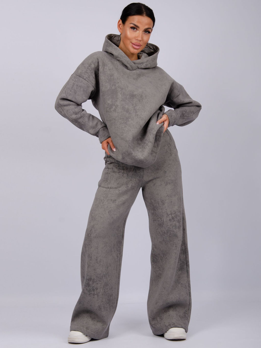 Костюм Винтаж чёрный, футер начес (М) - Малина фото 62