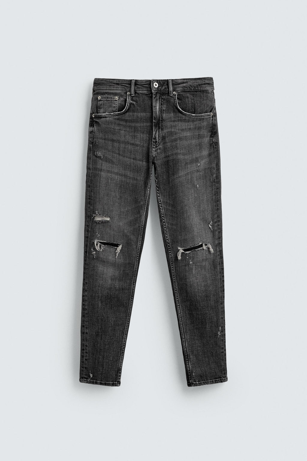 JEANS SKINNY FIT / Gris - Zara фото 7