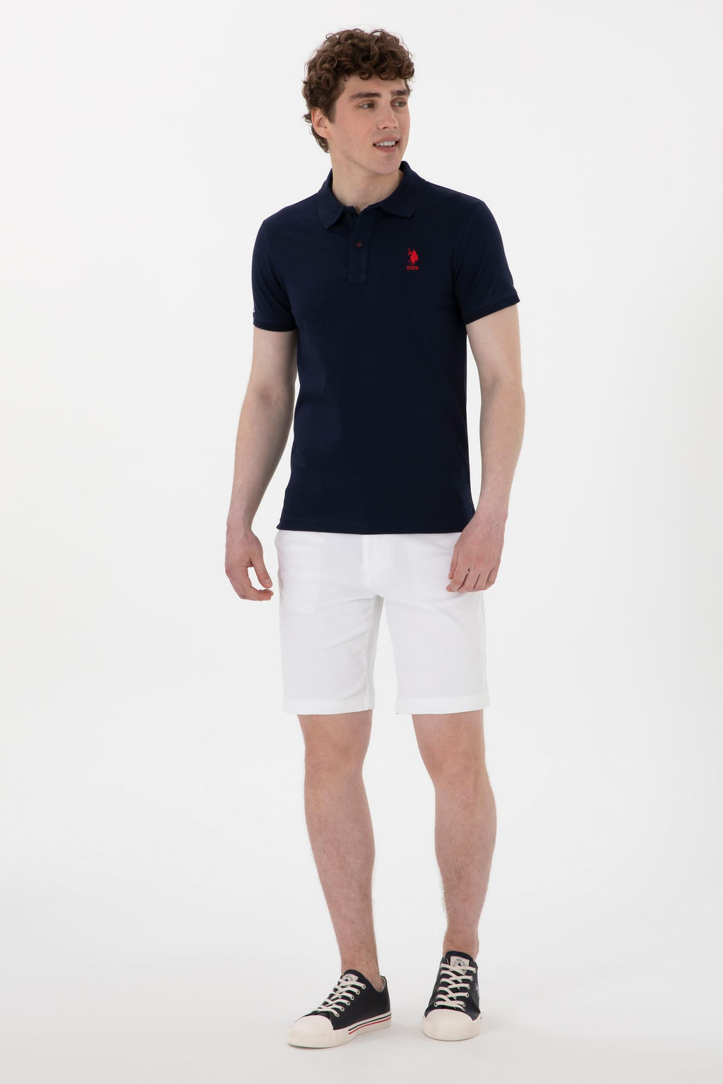 Erkek Slim Fit Polo Yaka Lacivert Basic Ti__rt Sepette S_rpriz _ndirim - U.s. polo assn фото 4