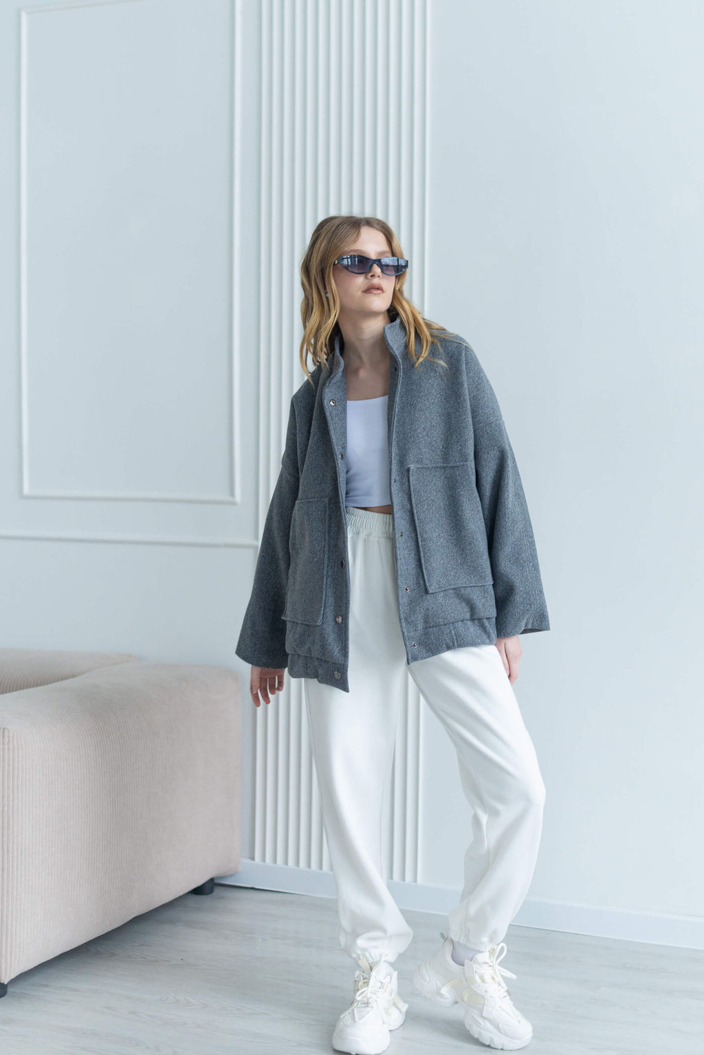 Бомбер Тайла (серый) - Nadi bordo фото 9