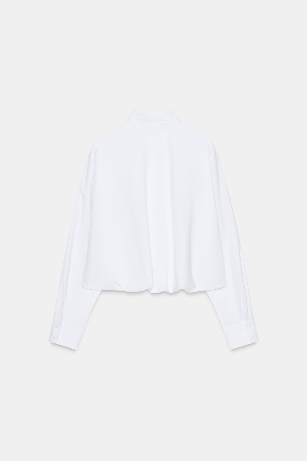 POPLIN BALLOON SHIRT - Zara фото 8