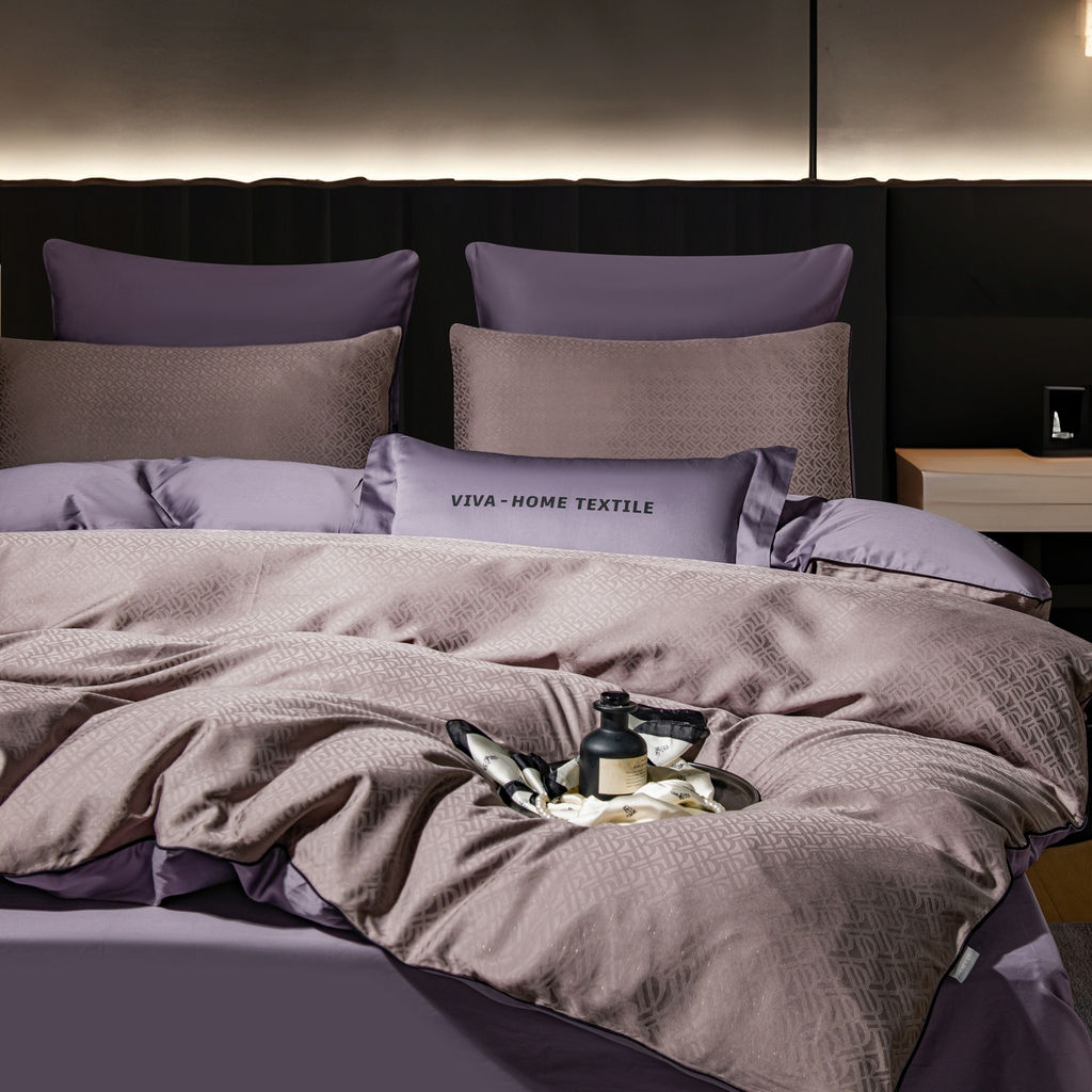 Комплект постельного белья Сатин-Жаккард Тессоро MT008 Евро 4 Наволочки - Ситрейд фото 2