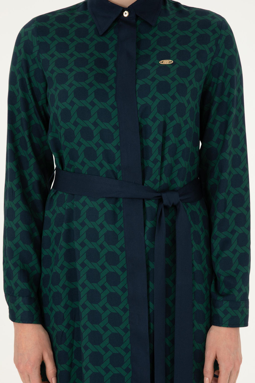 Женское тканое платье цвета индиго Неожиданная скидка в корзине - U.s. polo assn фото 5