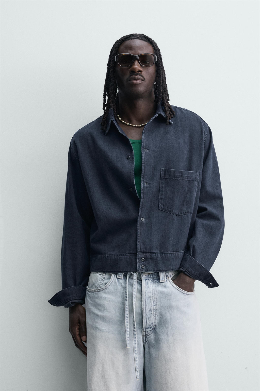 SOBRECAMISA DENIM LIGERO / ?ndigo