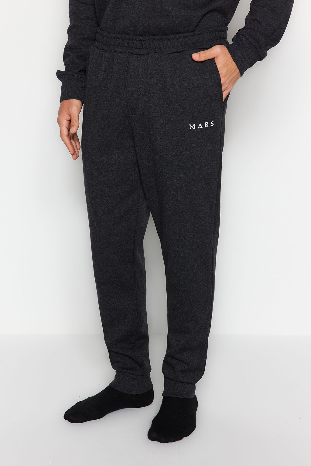 TRENDYOL MAN Lacivert Regular Fit Nak?sl? Orme Pijama Tak?m? TMNAW24PT00040 - Trendyolmilla фото 5