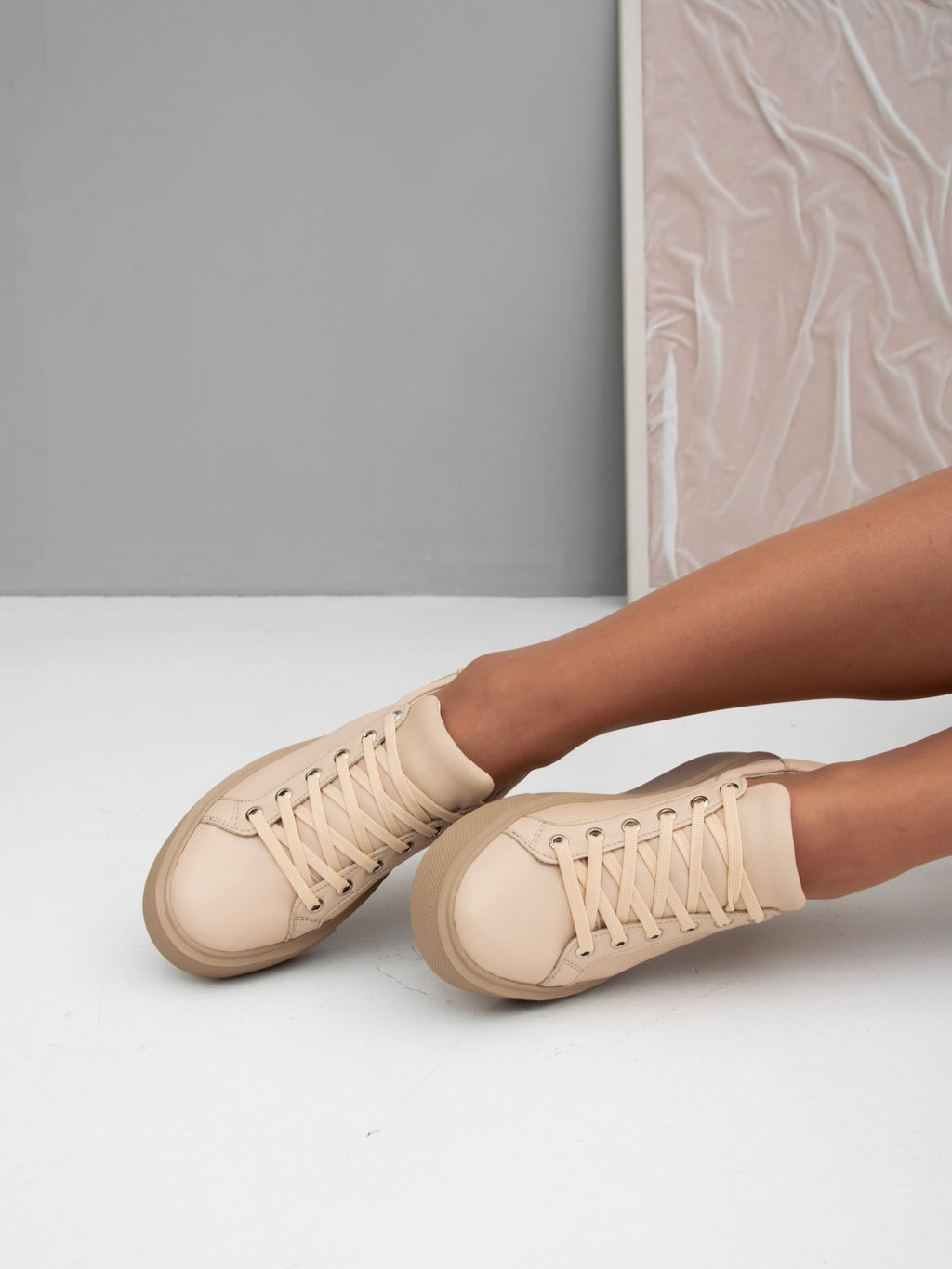 Кеды EDART 128.Mikki bе.Бежевый/Rr - Ed'art фото 3