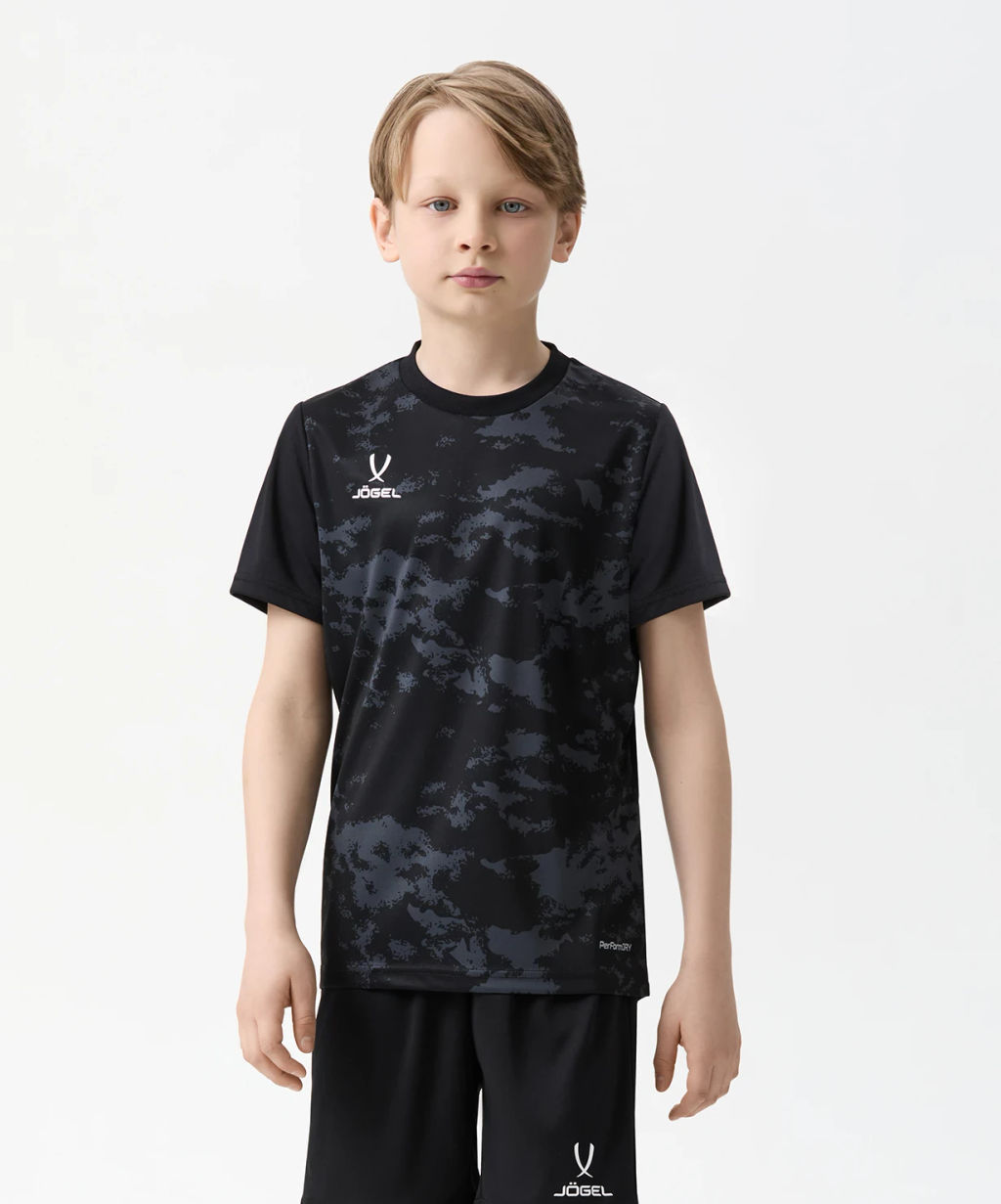Футболка вратарская JOGEL DIVISION PerFormDRY SPLASH GK Jersey, черный, детский  фото 6