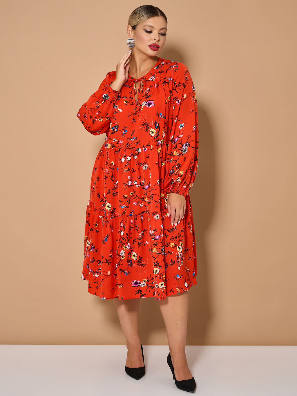 Платье 0060-23 темная фуксия - Dora фото 32