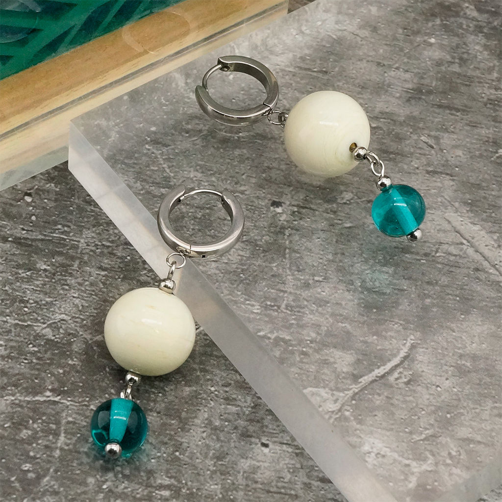 Серьги из муранского стекла WILD WAY LS3440 - Vloes фото 2