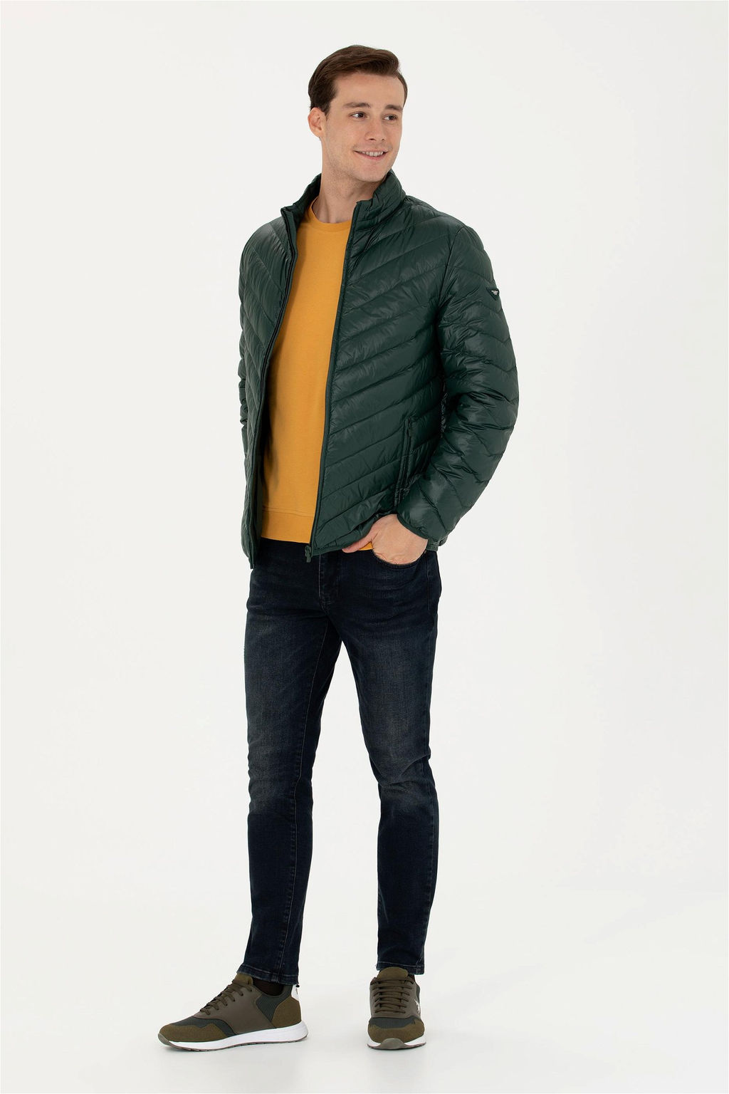 Мужское зеленое пальто Неожиданная скидка в корзине - U.s. polo assn фото 4